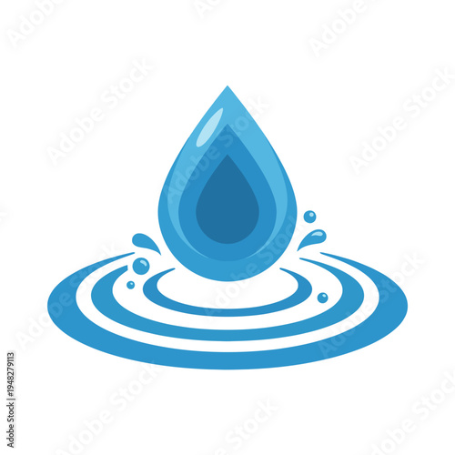 A captivating visual of a single water droplet falling and creating ripples, symbolizing the impact of small actions leading to larger effects in nature and life.