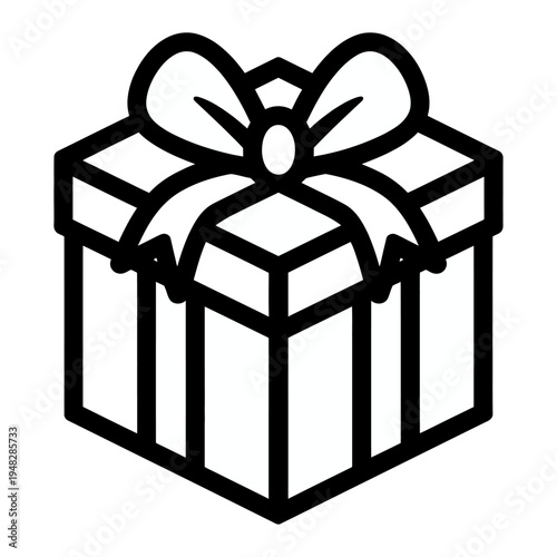 Vector of a gift box with a bow
