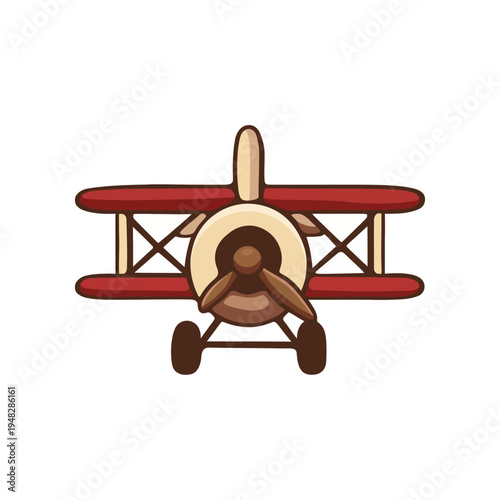 An artistic rendering of a vintage biplane, evoking nostalgia and adventure, ideal for aviation enthusiasts and those who appreciate retro design and history in art.