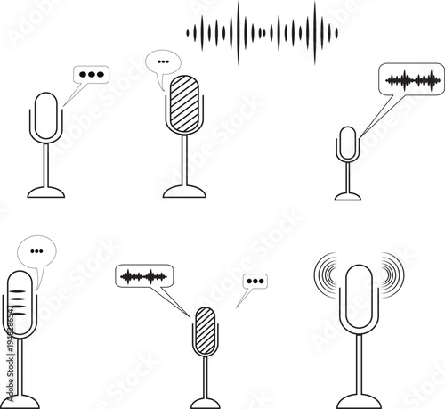 Voice  Communication ICON Set 