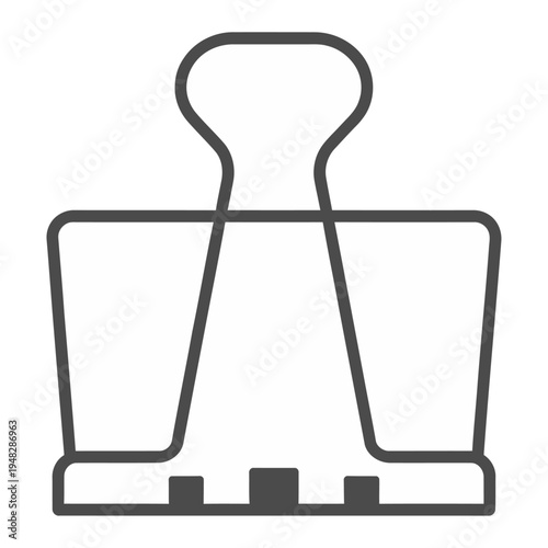Vector clip art of a binder clip