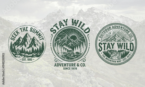 Vintage Hiking Adventure Typography T-Shirt 