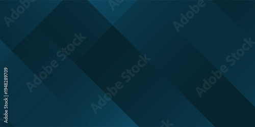 Blue modern abstract wide banner with geometric shapes. Dark blue abstract background. eps 10