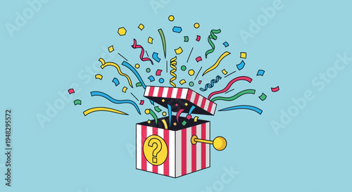 People celebrate April Fool's Day with colorful party box surprise