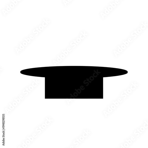 Isolated Quarter Note Music Symbol on White Background.