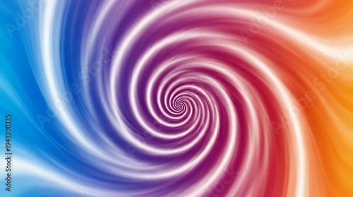 A vibrant showcasing a colorful swirl pattern with bright lights and dynamic movement