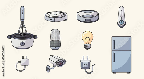 Collection of smart home devices and appliances (3)