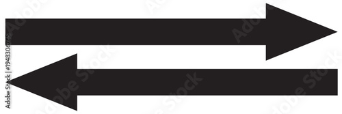 arrow icons black and white vector,  left right buttons EPS10