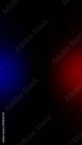 Flashing strobe lights from an emergency vehicle defocused to create a smooth bokeh background. Represents any emergency vehicle, police, fire, or ambulance