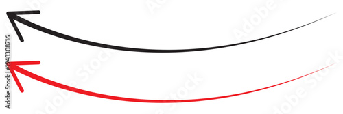 Black arrow pointing left. Arrow shape element EPS10 