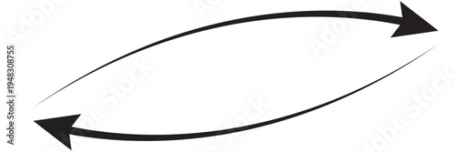 Set of long arrow icon.  horizontal double side arrow. Straight long arrow vector icon set. Long arrows left and right in flat style EPS10