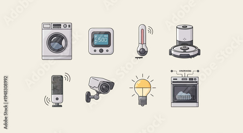 Collection of smart home appliances and devices (1)