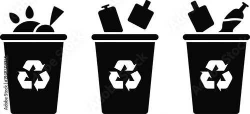 Recycling Waste Management Environmental Protection Illustration