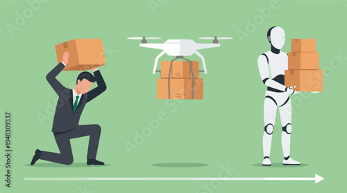 From human labor to AI and drones: The future of package delivery