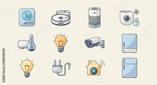 Collection of modern smart home devices and appliances (2)