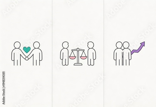 Symbolizing Relationships Through Connection, Balance, and Growth Highlighting Emotional Intelligence, Partnership Dynamics, and Interpersonal Progression