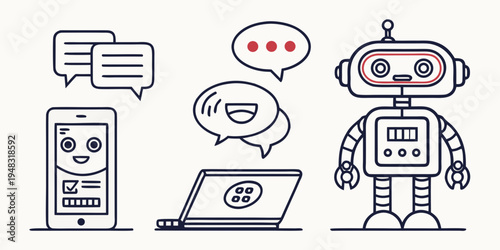 a robot and devices communicating with each other Vector