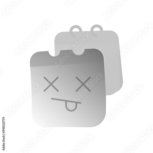 illustration of torn calendar page. expiration date, deadline, time limit, end of a validity period. Minimal flat design concept for scheduling, reminder notifications, subscription expiry alerts