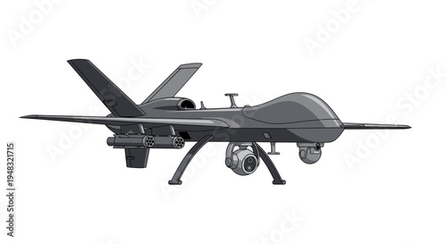 Unmanned Aerial Vehicle Technology Illustration