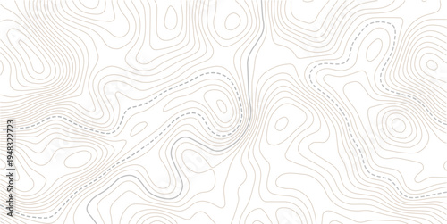 Topographic map patterns, topography line map. Vintage outdoors style.Design materials. Abstract bacground. Vector illustration.geographic grid map.
