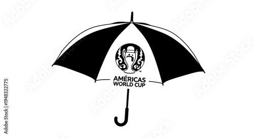 Umbrella with Americas World Cup Logo - Protection from the Elements.