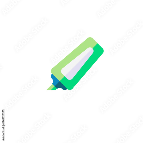 Highlighter pen icon for marking text, studying notes, and document emphasis.