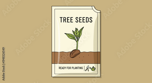 A small Arbor on a sunny Day with a sprouting seedling