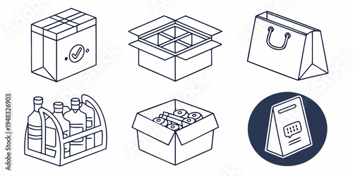 a collection of battery illustrations Vector