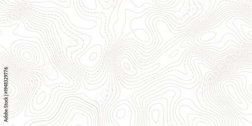 The stylized height of the topographic map in contour, lines. The concept.Background of the topographic map. Topographic lines, contour background. topo map texture.