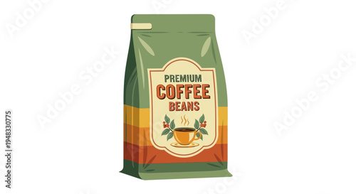 Premium Coffee Beans Bag Packaging