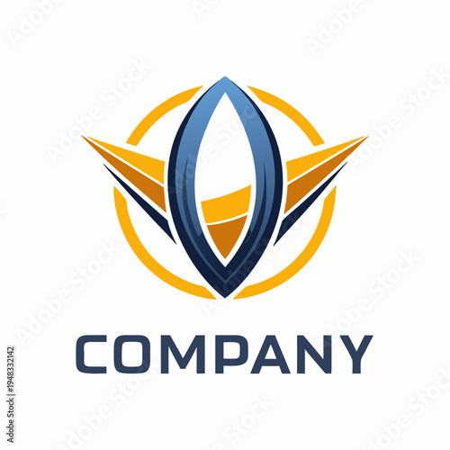 Minimalist type business logo template