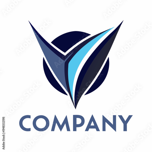 Minimalist type business logo template