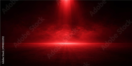 Abstract red background with rays of light and orange fire creates a bright sunset design and motion texture for a celestial star art wallpaper