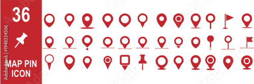 Set of location pin icons. location pin place marker. Location icon. Map marker pointer icon set. Modern map markers. Pin icon vector isolated on white background. Vector illustration, eps 10. 