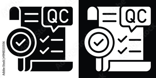 Magnifying-Glass In Monochrome Glyph