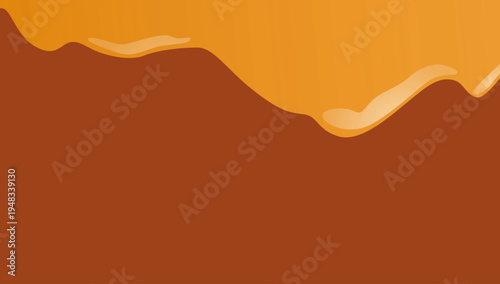 Desert landscape layered abstract hills illustration vector artwork design for nature travel background graphics