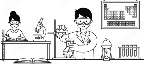scientists working in laboratory