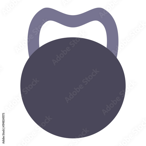 Kettlebell icon, weight for fitness and crossfit training. Vector illustration