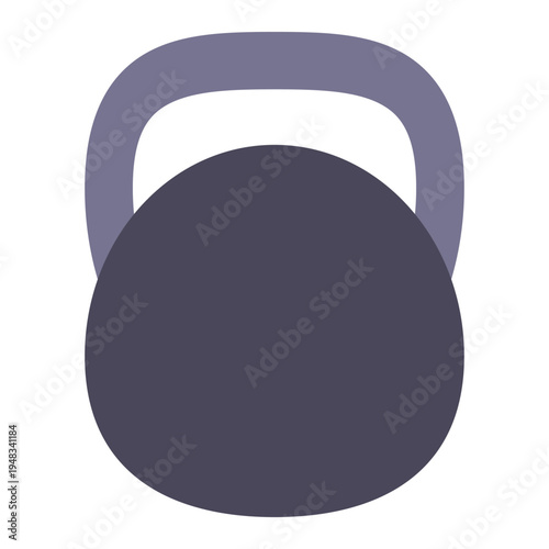 Kettlebell icon, weight for fitness and crossfit training. Vector illustration