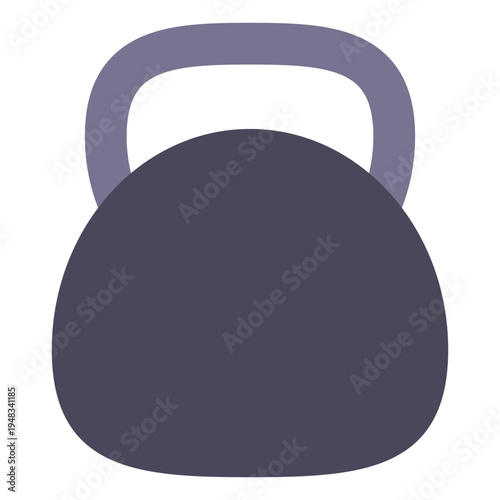 Kettlebell icon, weight for fitness and crossfit training. Vector illustration