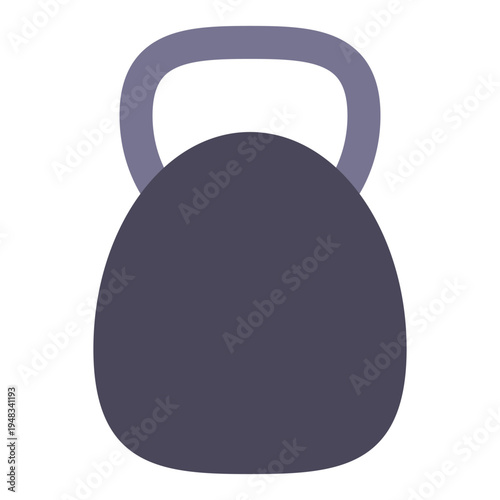 Kettlebell icon, weight for fitness and crossfit training. Vector illustration