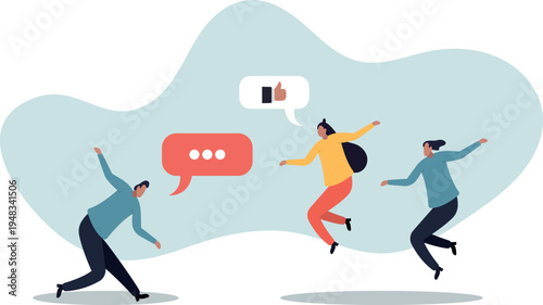 Convincing people persuade to believe in idea, influence or communicate reason in meeting argument, charm or leadership .human life and situation.