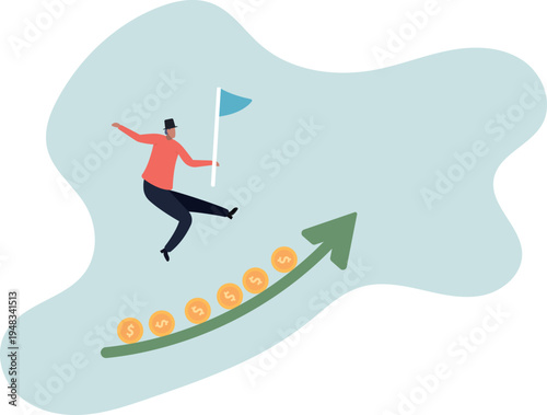 Investment profit and earning, stock market growth or fund flow depend on interest rate and inflation.human life and situation.