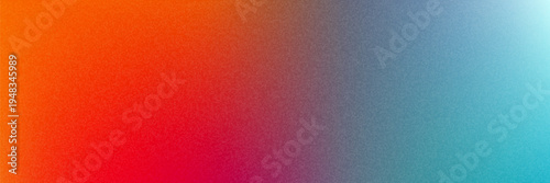 Vibrant grainy gradient background with purple blue and orange colors, abstract aesthetic film grain texture for modern landing page and social media design.