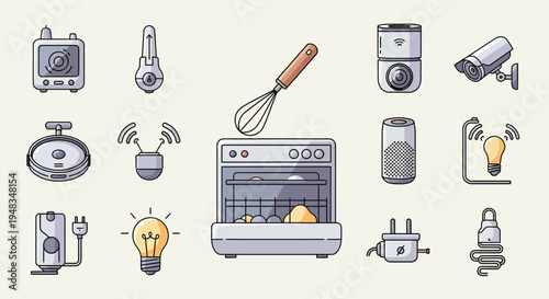 Collection of smart home appliances and accessories for a connected lifestyle