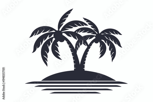 Simple black and white vector illustration of a tractor