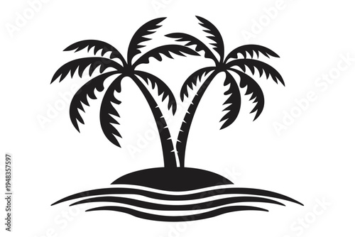 Simple black and white vector illustration of a treasure chest overflowing with gold coins