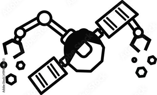 robot arm with mechanical components