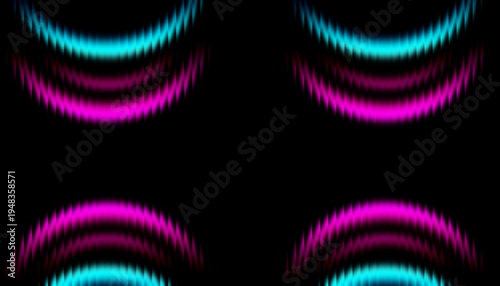 Abstract neon glow blurred glass gradient background with vibrant cyan magenta diagonal lines, creating a futuristic glowing texture perfect for digital design, UI interfaces, wallpapers