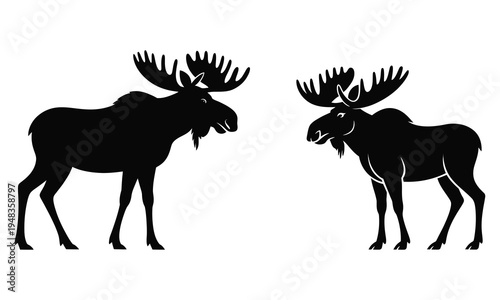 moose silhouette vector